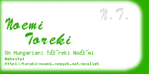 noemi toreki business card